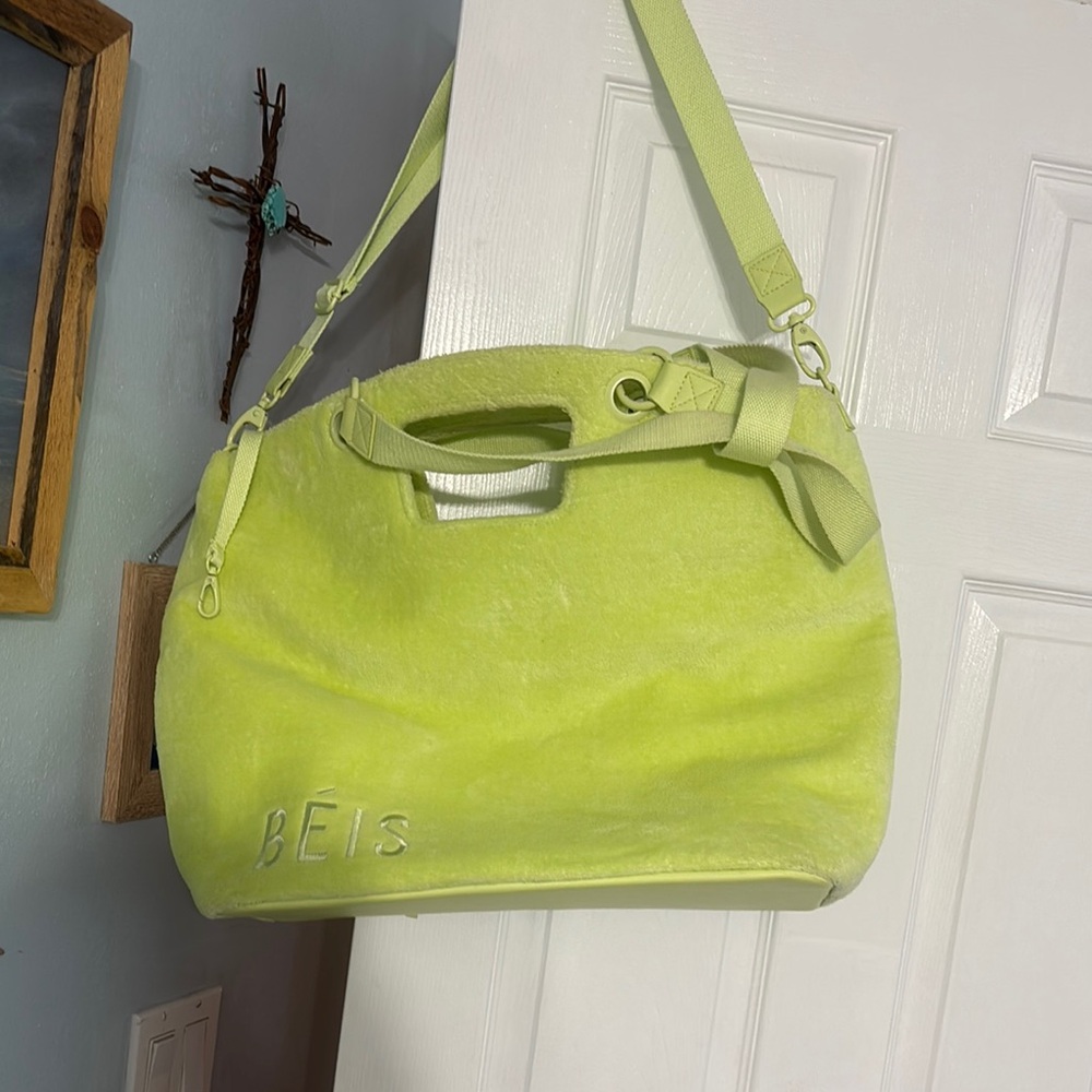 BEIS Lime Green Women's travel bag